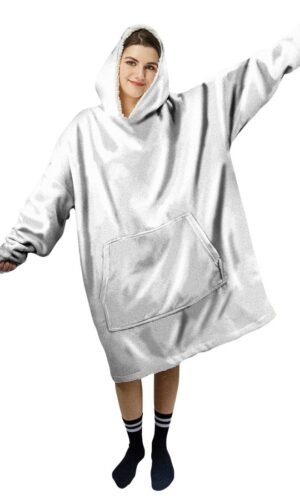 Personalized pattern custom lamb fleece snuggle hoodie