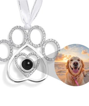 Personalized Paw Photo Ornament