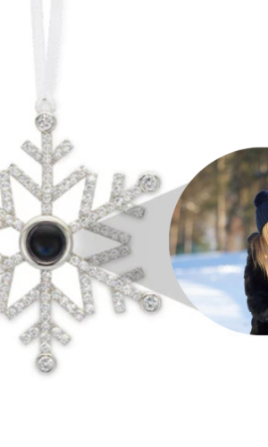 Personalized Snowflake Photo Ornament