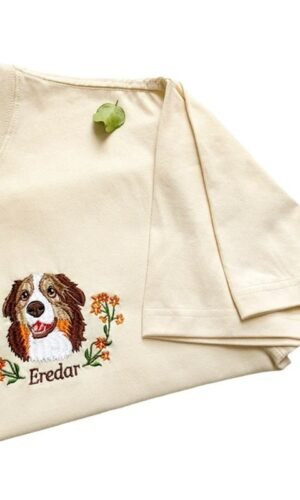 5-8cm Color Embroidered T-shirt