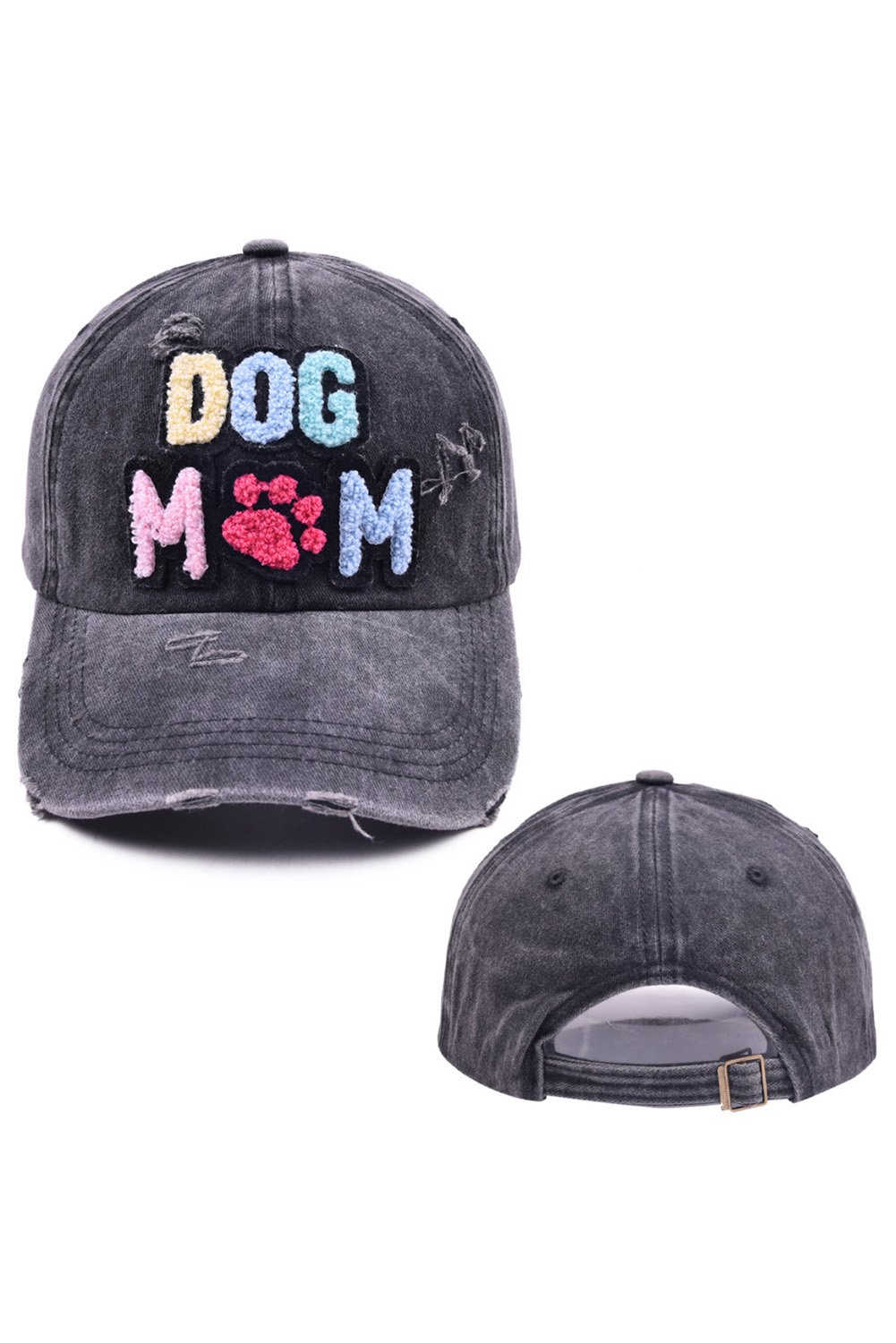 Black DOG MAMA Baseball Cap - Image 6