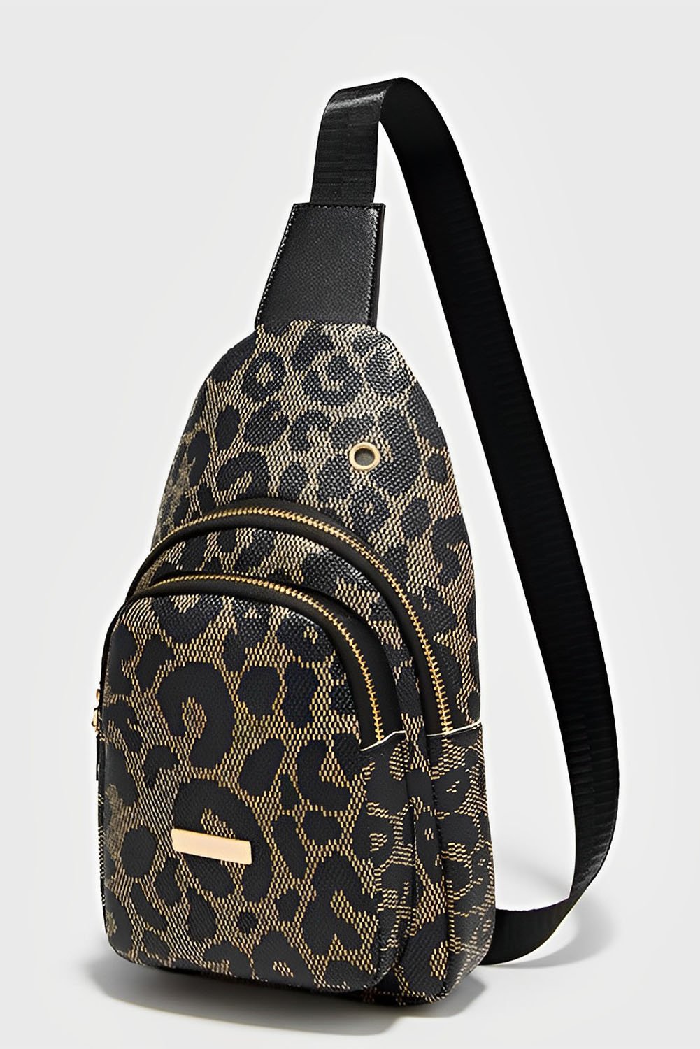 Leopard Print PU Sling Bag - Image 7