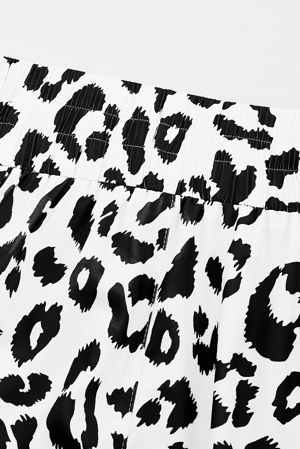 White Leopard High Waisted Athletic Shorts - Image 8