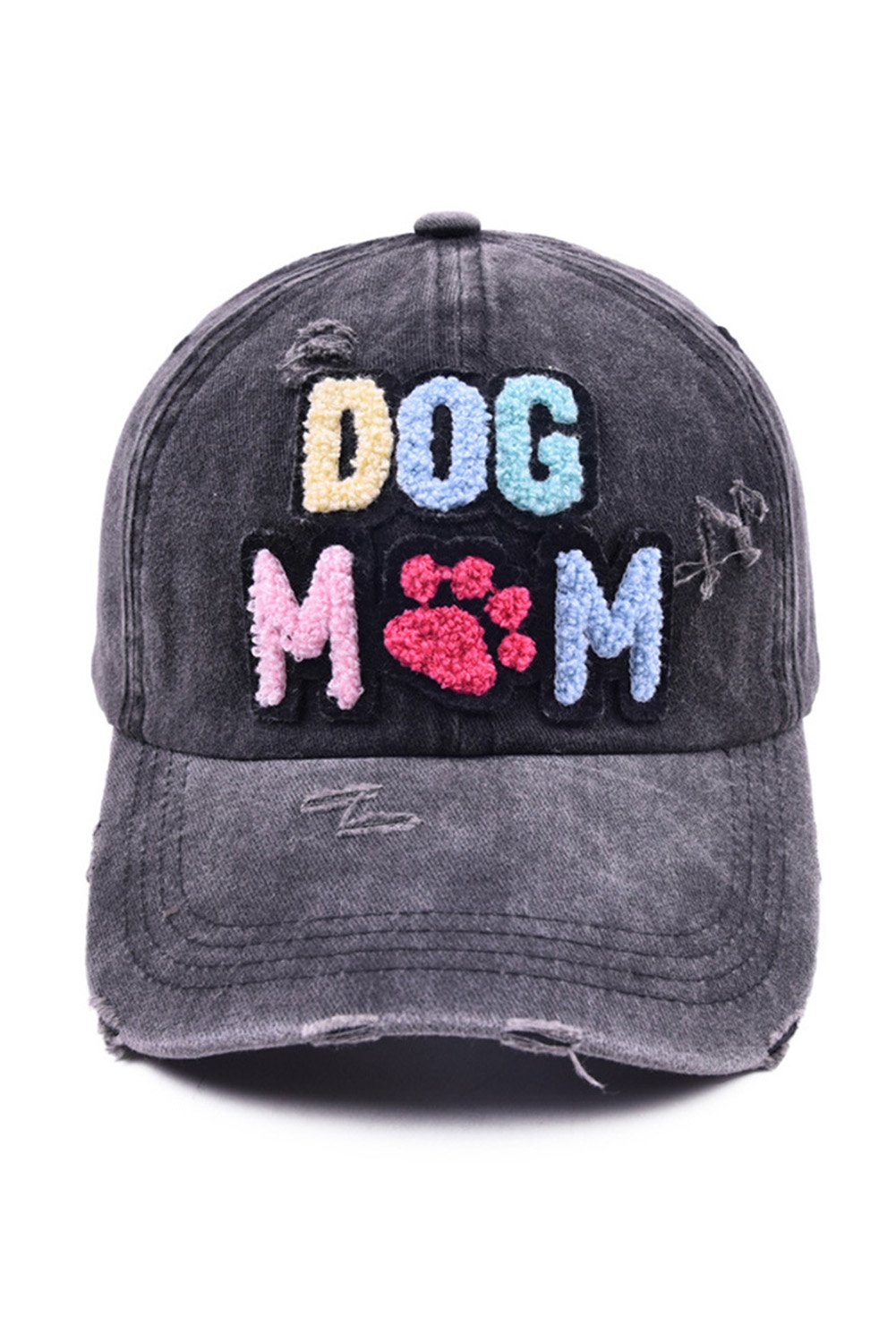 Black DOG MAMA Baseball Cap - Image 3
