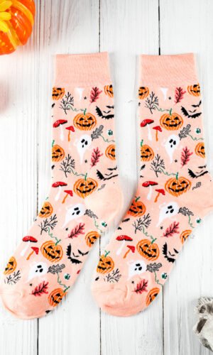 Delicacy Spooky Season Halloween Element Print Socks