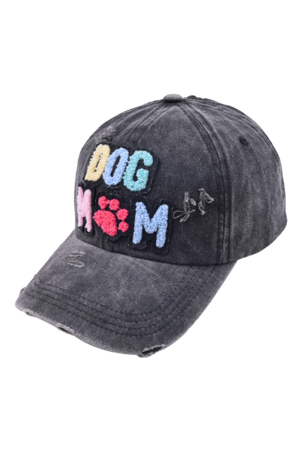 Black DOG MAMA Baseball Cap - Image 4
