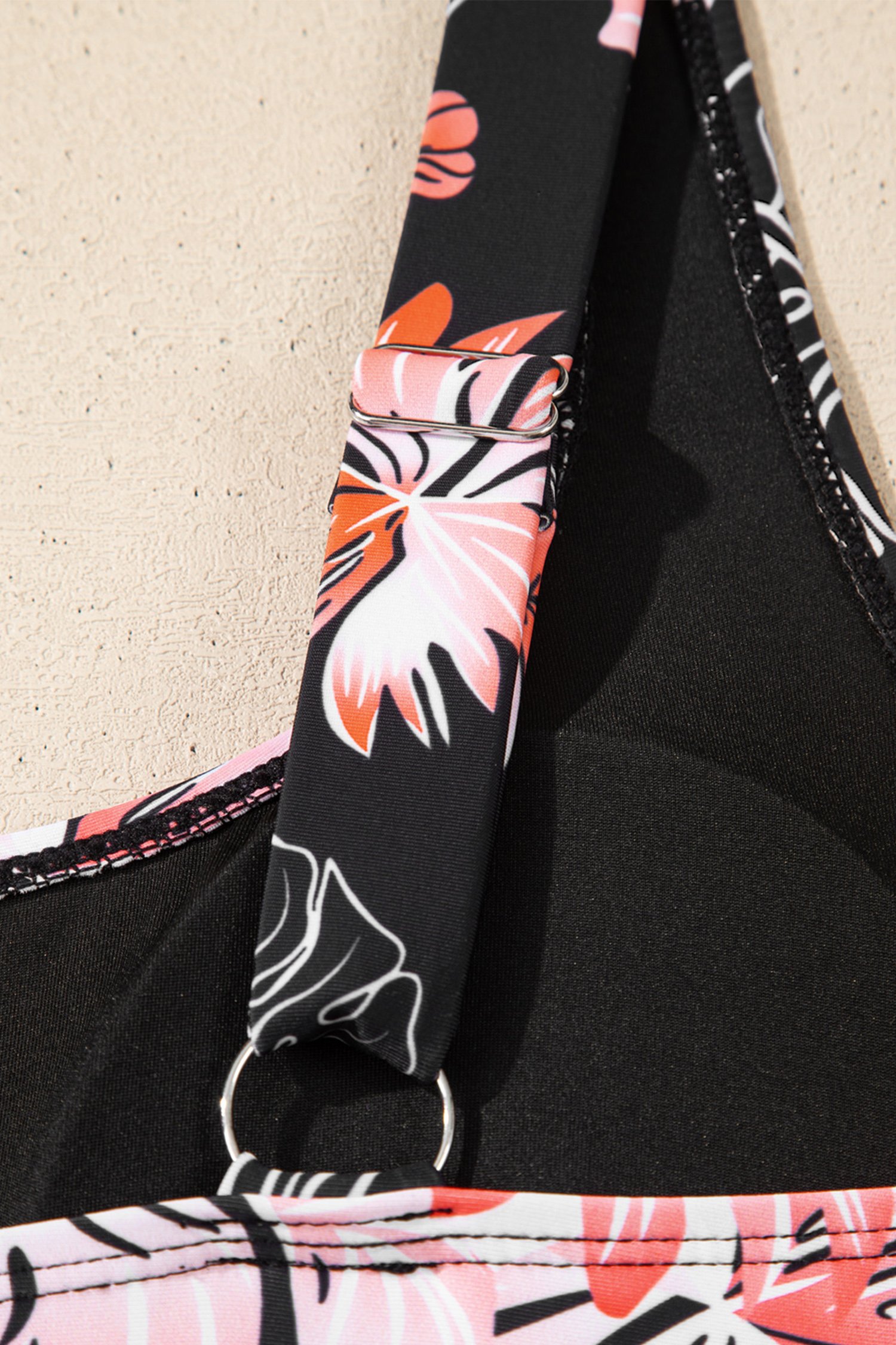 Black Scoop Neck Adjustable Tankini and Matching Skort Bathing Suit - Image 13