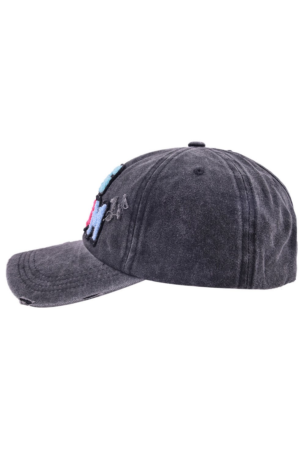 Black DOG MAMA Baseball Cap - Image 5