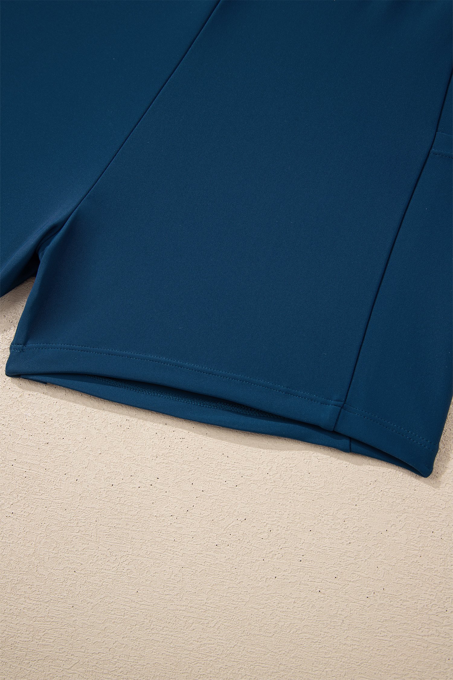 Sail Blue Color Block Patchwork Bow Knot Detail Sleeveless Swim Dress - Image 16